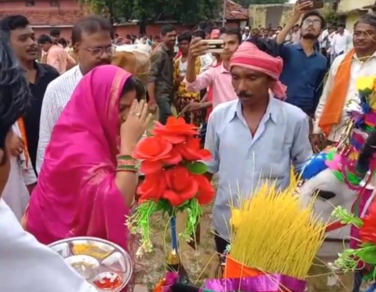 छत्तीसगढ की आधारभूत त्यौहार पोला  विधायक यशोदा नीलाम्बर वर्मा