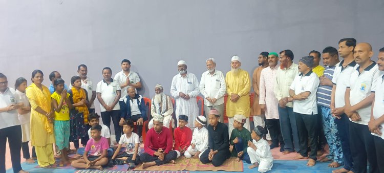 योग समिति ने किया मुस्लिम भाइयों का  सम्मान