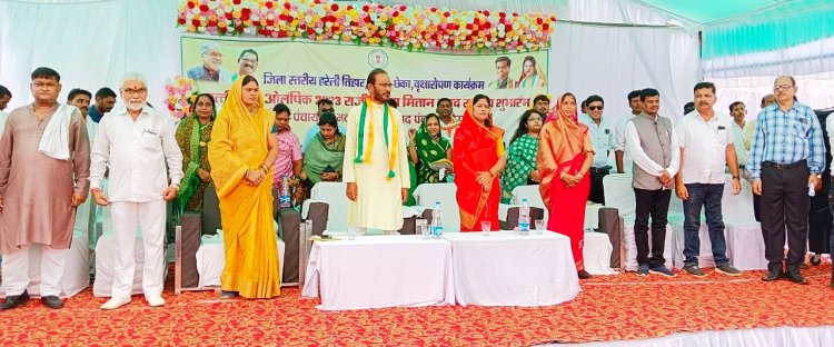 मदराकुही में हुआ जिला स्तरीय हरेली तिहार एवं छत्तीसगढ़िया ओलंपिक का शुभारंभ