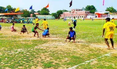 खैरागढ़ के हरे भरे खेल मैदान पर स्टेट लेवल खेलकूद का रोमांच जारी