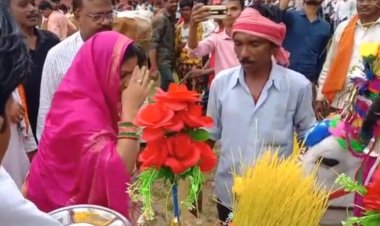 छत्तीसगढ की आधारभूत त्यौहार पोला  विधायक यशोदा नीलाम्बर वर्मा