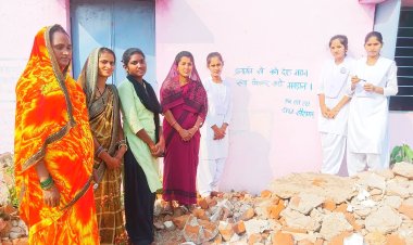 स्वीप अभियान में डाइट एनएसएस ने 40 गांव में किया वॉल पेंटिंग