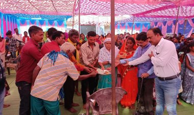 विकसित भारत संकल्प यात्रा रथ  पंहुचा