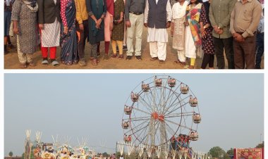 स्कूली बच्चों नें लिया मीना बाजार का आनंद