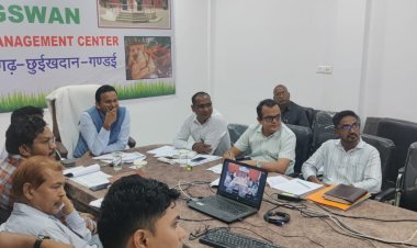 मुख्य सचिव ने ली कलेक्टर्स की  वीडियो कान्फ्रेंसिंग के माध्यम से आवश्यक बैठक