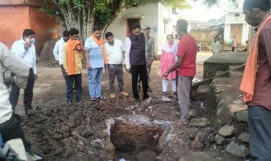 कलेक्टर ने डायरिया प्रभावित ग्राम जीराटोला का किया निरीक्षण