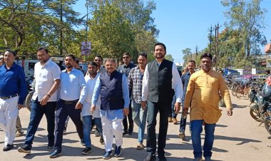 नगर पंचायत छुईखदान में डेढ़ करोड़ रुपए के कार्यों का हुआ भूमिपूजन