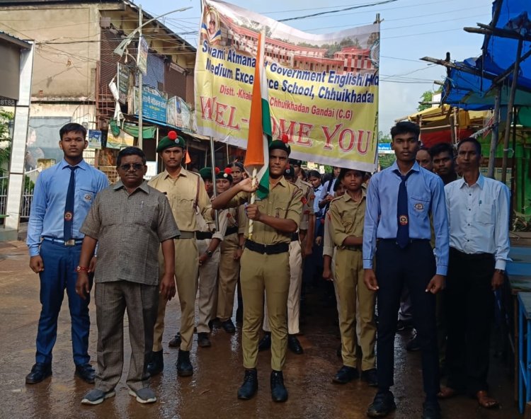 शहीद नगरी छुईखदान में धूमधाम से मनाया गया स्वतंत्रता दिवस