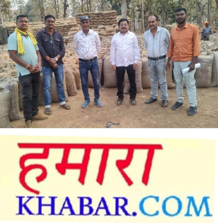 धान सोसायटियों में पहुंचे किसान कांग्रेस अध्यक्ष देवराज किशोर दास