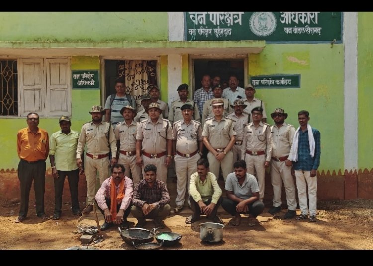 जंगली सूअर (बरहा) को करंट लगाकर मारने का मामला    चार गिरफ्तार